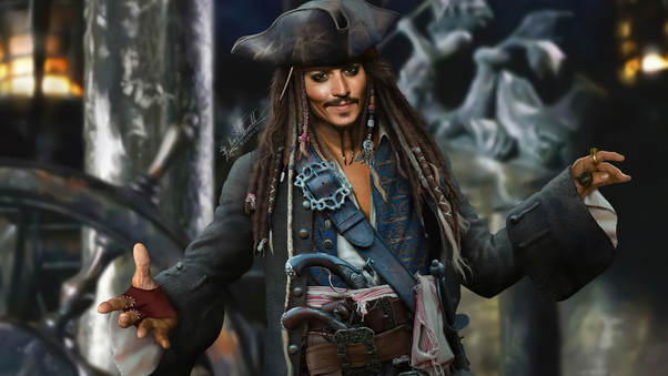 Jack Sparrow Fanart 4k Wallpaper