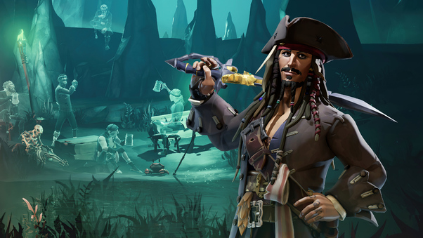 Jack Sparrow In Sea Of Thieves Wallpaper