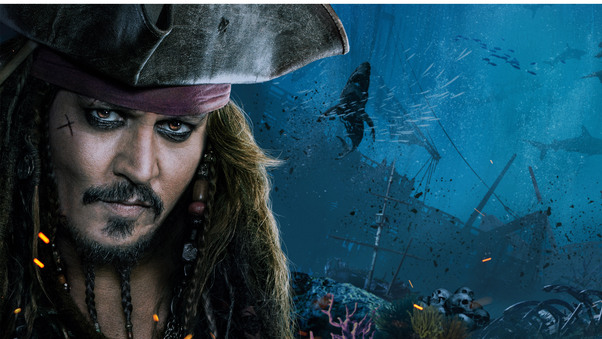 Jack Sparrow Pirates Of The Caribbean Dead Men Tell No Tales 4k Wallpaper