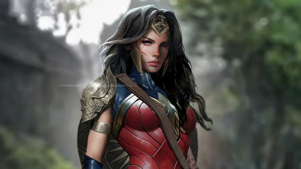 Jaimie Alexander Concept Art As Wonder Woman Wallpaper