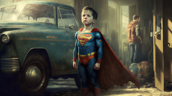 James Gunns As Child Superman 4k Wallpaper