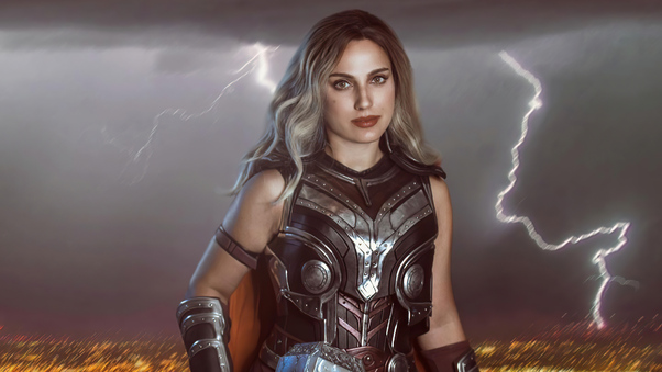 Jane Foster With Hammer Cosplay Wallpaper