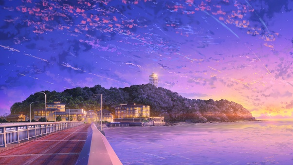 Japan Anime Sky 4k Wallpaper