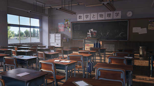 Japanese Classroom 4k Wallpaper