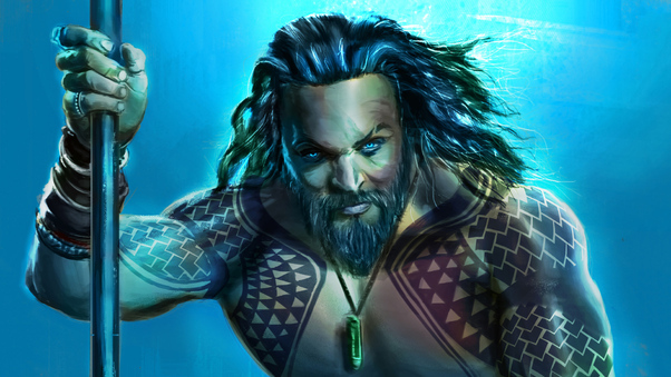 Jason Momoa Aquaman Art Wallpaper