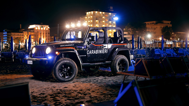 Jeep Wrangler Carabinieri 4k Wallpaper