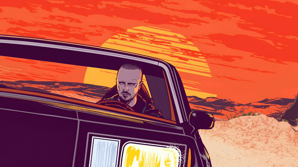 Men And Bus Collage Wallpaper, The Series, Characters, Jesse Pinkman -  Wallpaperforu