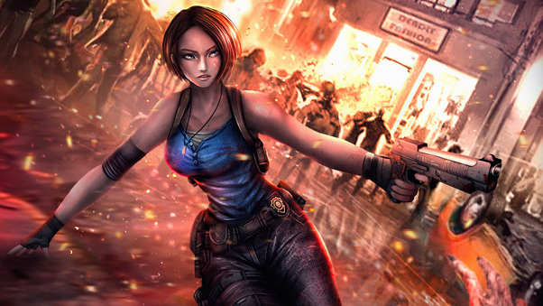 Jill Valentine Resident Evil 3 2022 4k Wallpaper