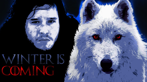 John Snow and Ghost Wallpaper