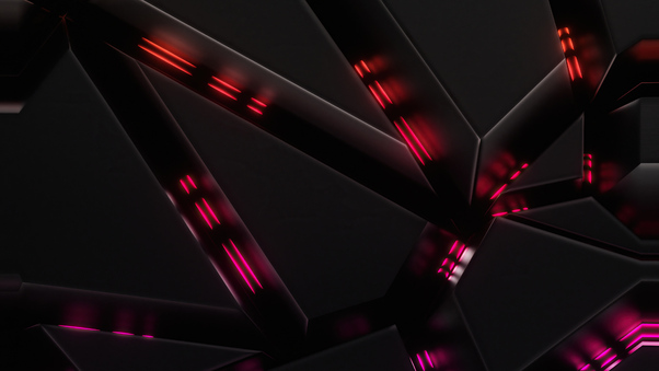 Joining Pieces Abstract Glow 4k Wallpaper