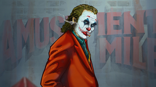 Joker 4k Smoker Wallpaper
