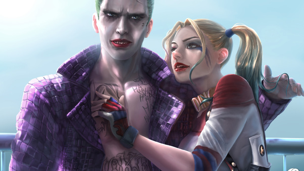 Joker And Harley Quinn 8K Artwork Wallpaper