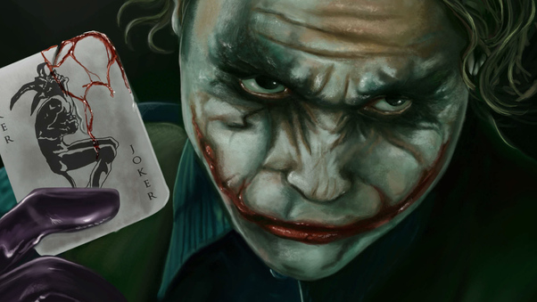 Joker Card Art Wallpaper
