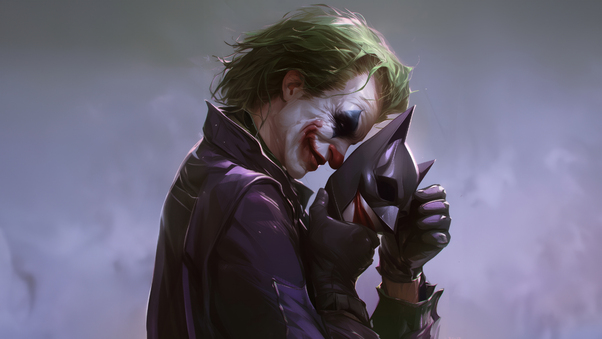 Joker Chaotic Canvas Wallpaper