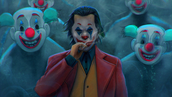Joker Cigratte Clowns 4k Wallpaper