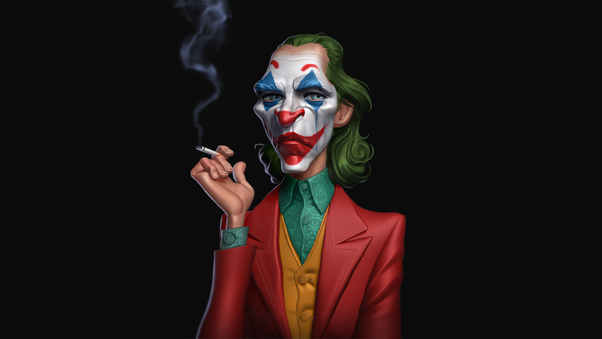 Joker Cigratte Smoking Time Wallpaper