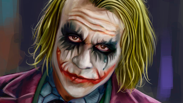 Joker Closeup Artwork 4k Wallpaper