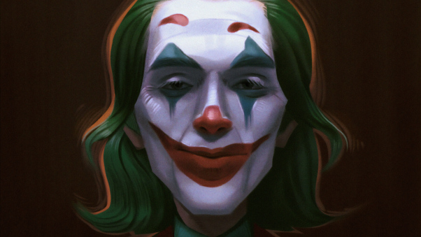 Joker Closeup Artwork Wallpaper