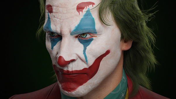 Joker Closeup Digital Art Wallpaper