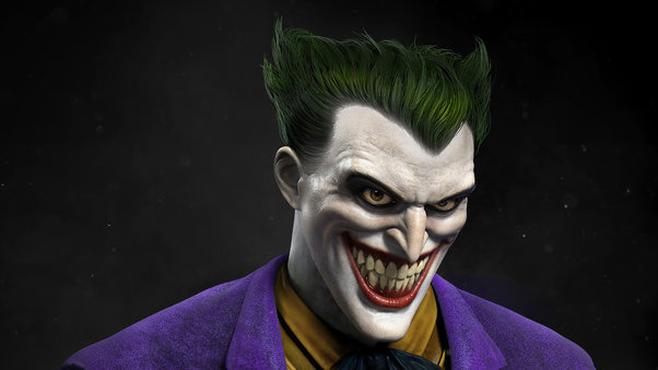 Joker Closeup Laugh Wallpaper
