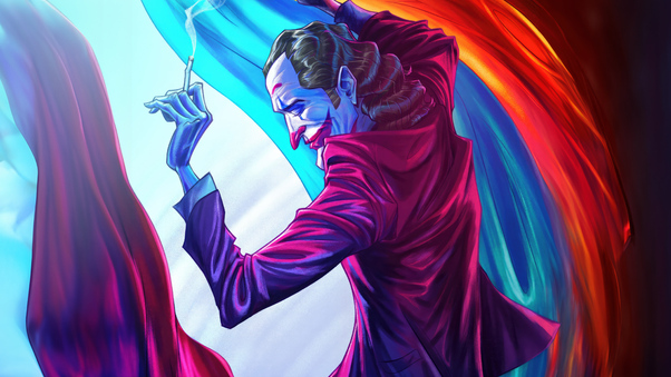 Joker Dance In Smoke Wallpaper