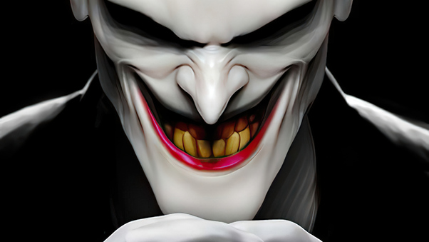 Joker Danger Smile Artwork Wallpaper
