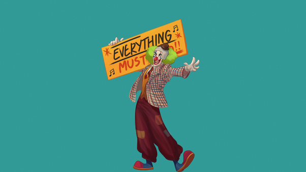 Joker Everything Must Go Wallpaper