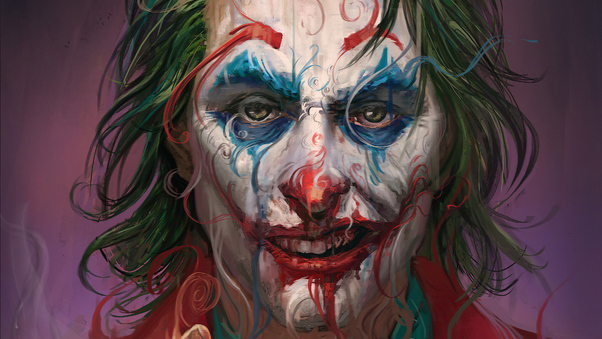 Joker Face Closeup Wallpaper