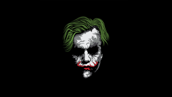 Joker Face Minimalism Wallpaper
