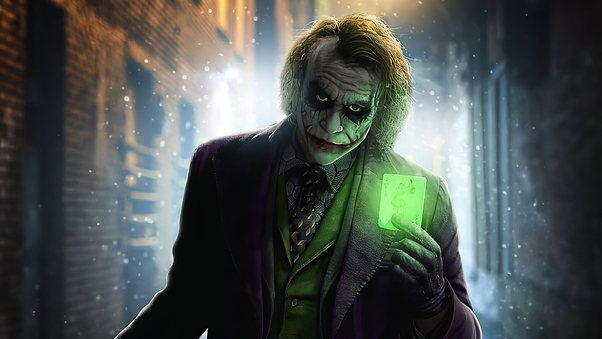 Joker Green Card Wallpaper