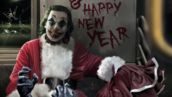 Joker Happy New Year Wallpaper