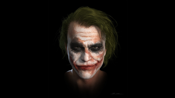 Joker Heath Ledger 4k Art Wallpaper