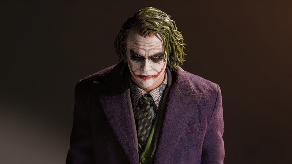 Joker Heath Ledger 5k 2023 Wallpaper