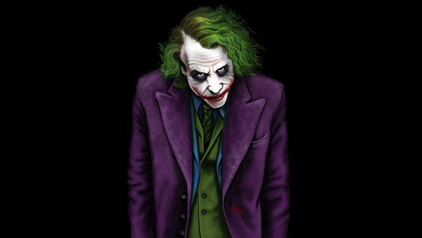 Joker Heath Ledger Art Wallpaper