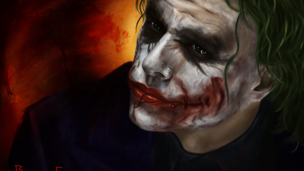 Joker Heath Ledger Arts Wallpaper
