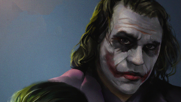 Joker Heath Ledger Artwork 2020 Wallpaper