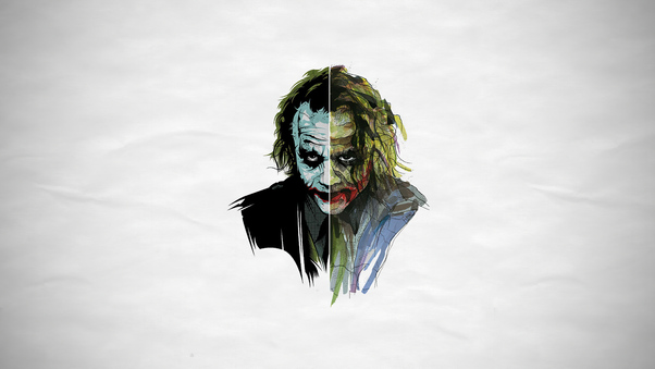Joker Heath Ledger Artwork 4k Wallpaper