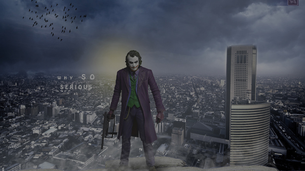 Joker In Gotham City Wallpaper