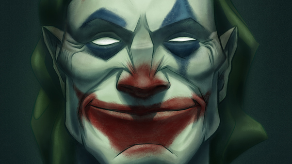 Joker Minimal 4k Wallpaper