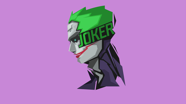 Joker Minimalism 8k Wallpaper