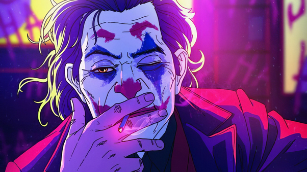 Joker Neonic Art Wallpaper