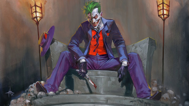 Joker Sitting Wallpaper