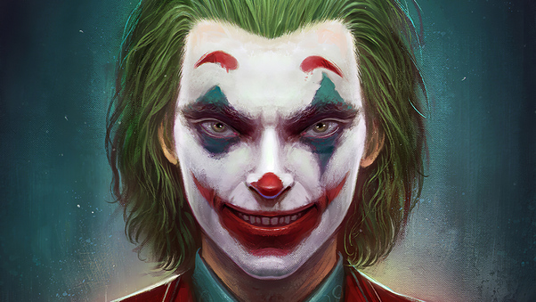 Joker Sketch Color Art Wallpaper