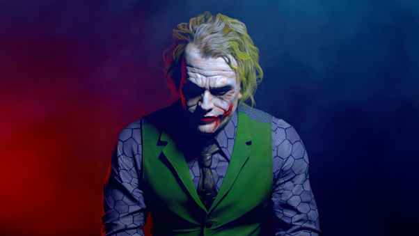 Joker Smile Carved In Fire Wallpaper