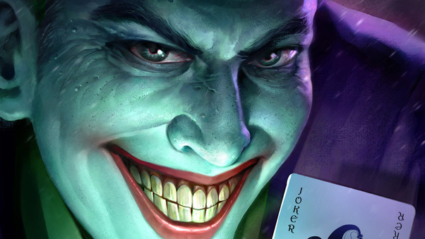 Joker Smiling Artwork New Wallpaper