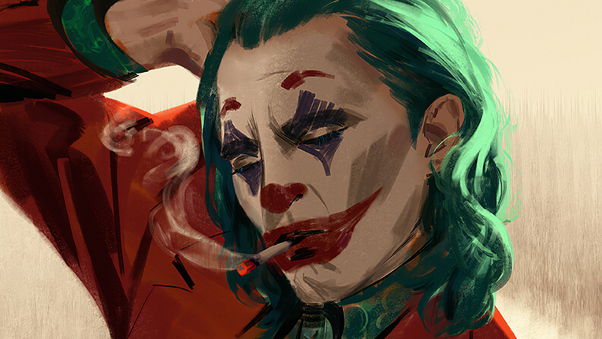 Joker Smoke Artwork Wallpaper