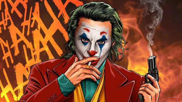 Joker Smoker Gentlemen 4k Wallpaper