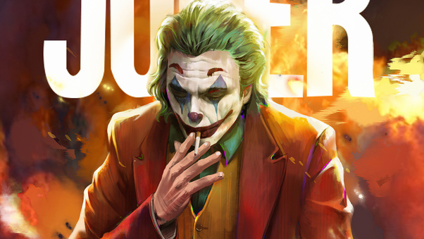 Joker Smoker4k Wallpaper