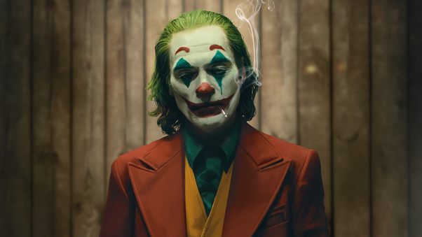 Joker Smoking Cigratte Wallpaper