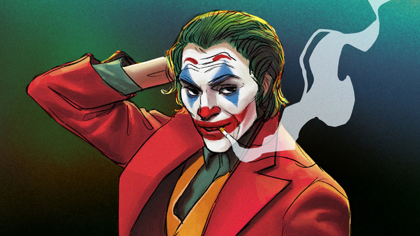 Joker Smoking Illustration 4k Wallpaper
